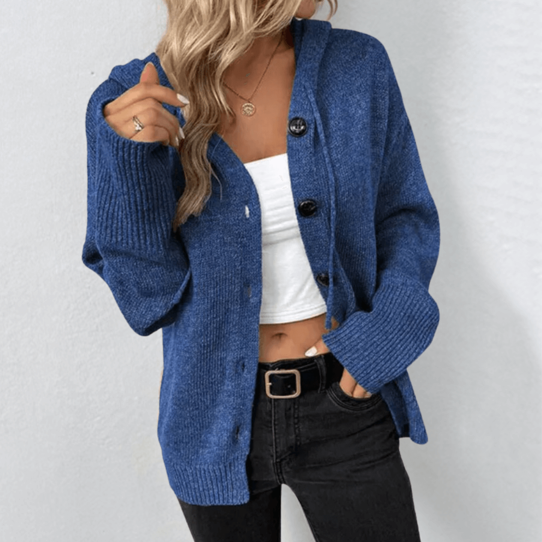 Damen Strickjacke Gestrickt | Mit Knopfleiste