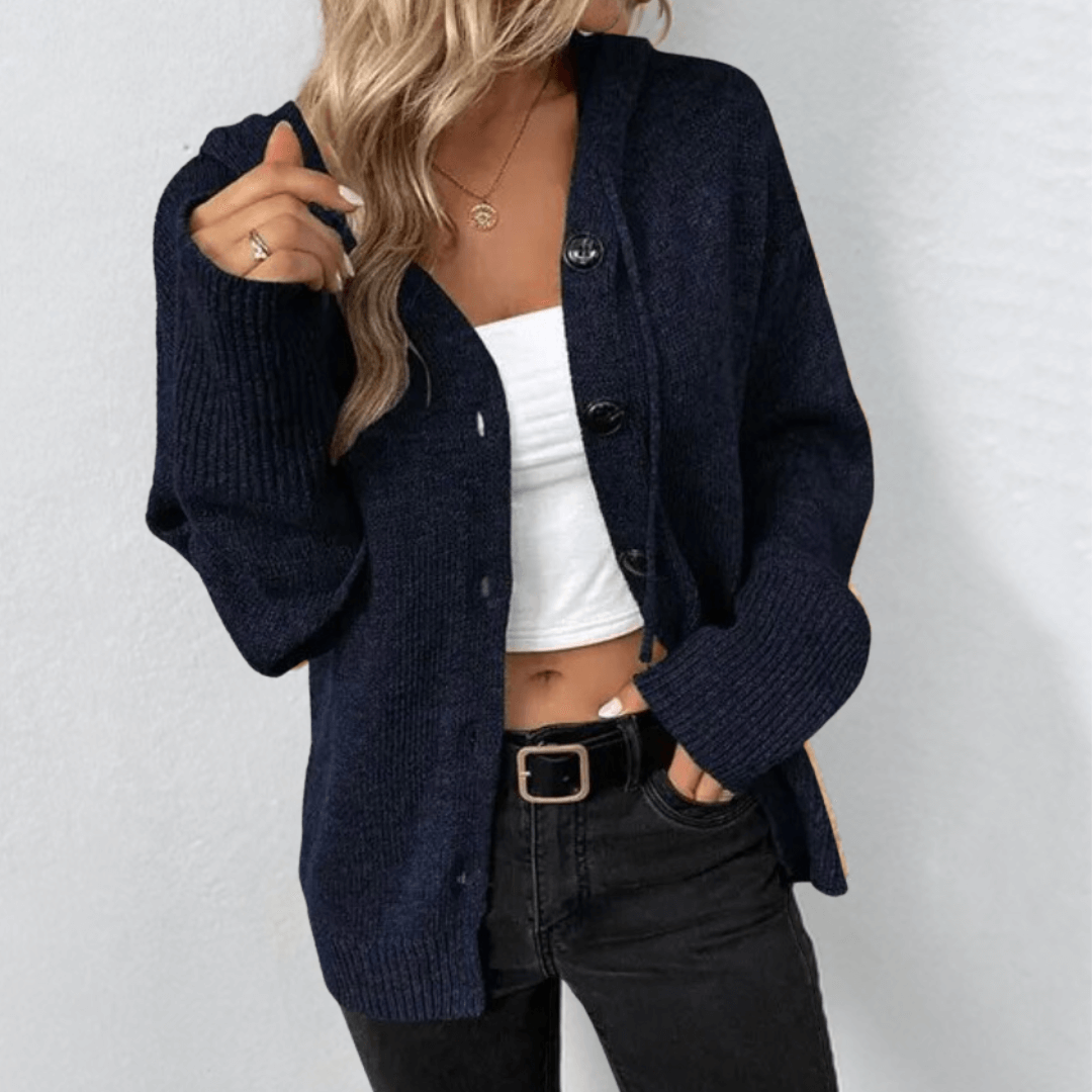 Damen Strickjacke Gestrickt | Mit Knopfleiste
