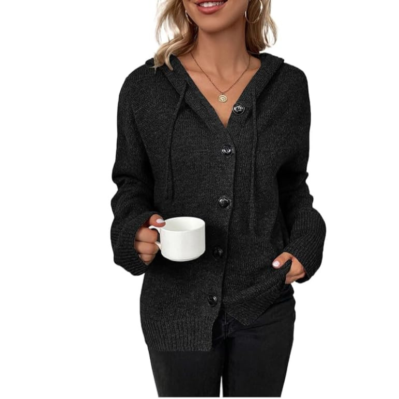 Damen Strickjacke Gestrickt | Mit Knopfleiste