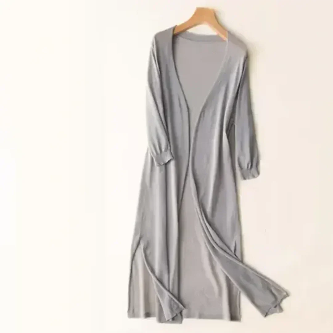 Damen Strickjacke Langarm | Langer Schnitt
