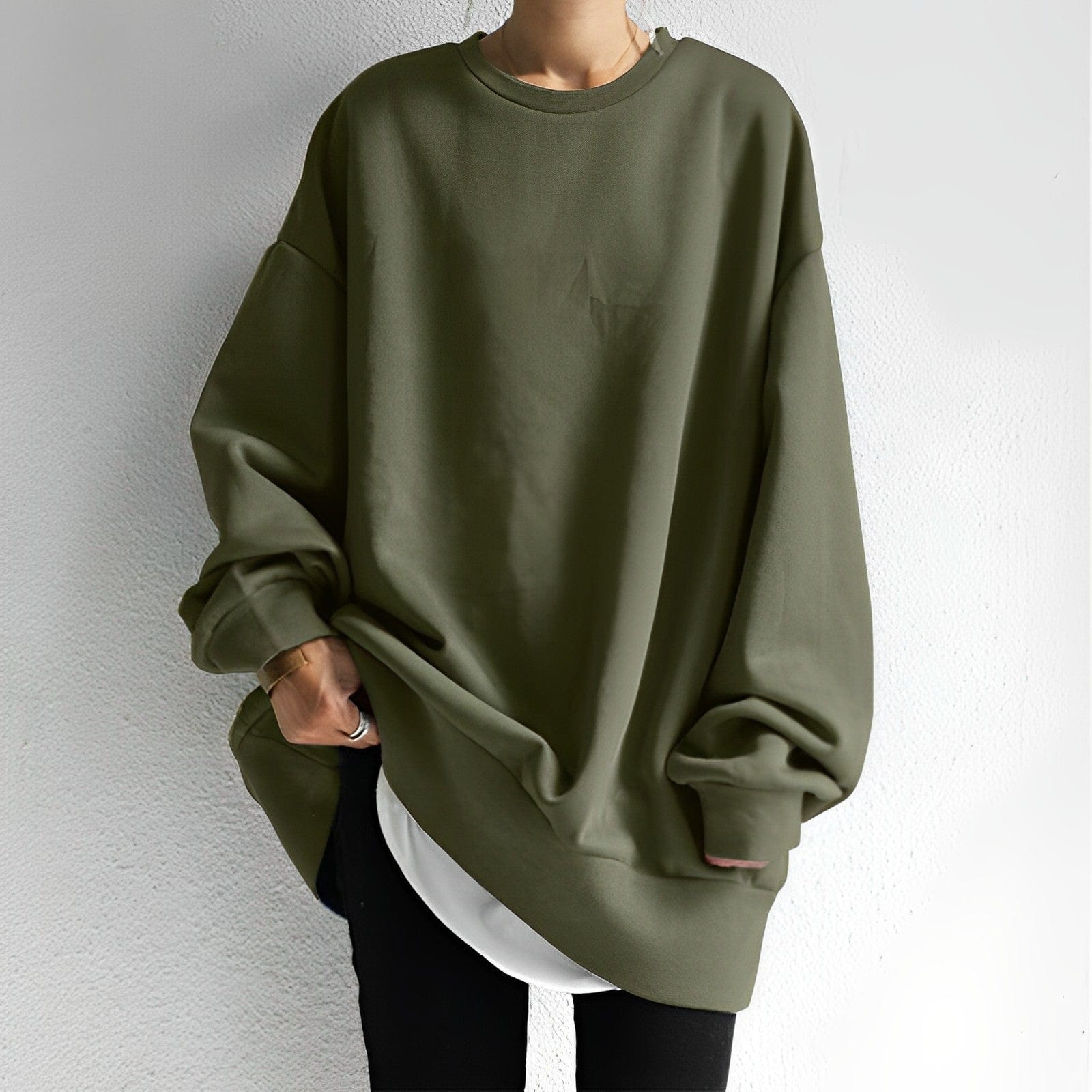 Damen Sweatshirt Oversized | Langer Schnitt