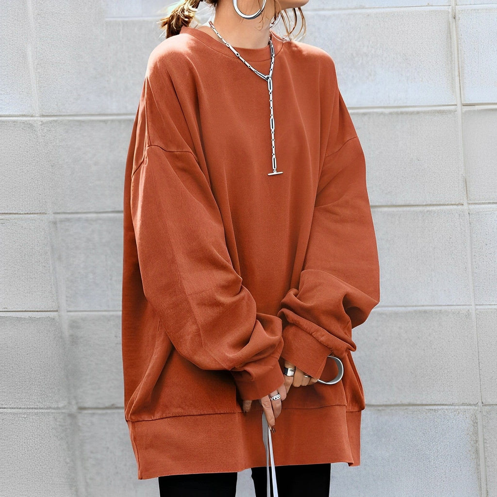 Damen Sweatshirt Oversized | Langer Schnitt