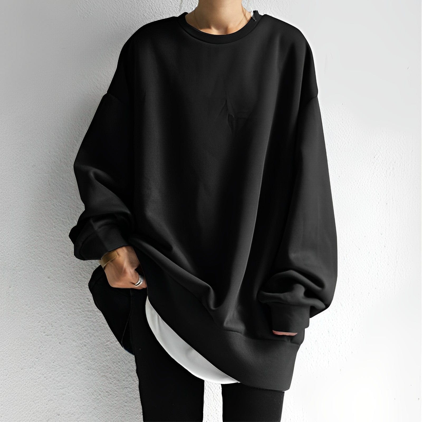 Damen Sweatshirt Oversized | Langer Schnitt